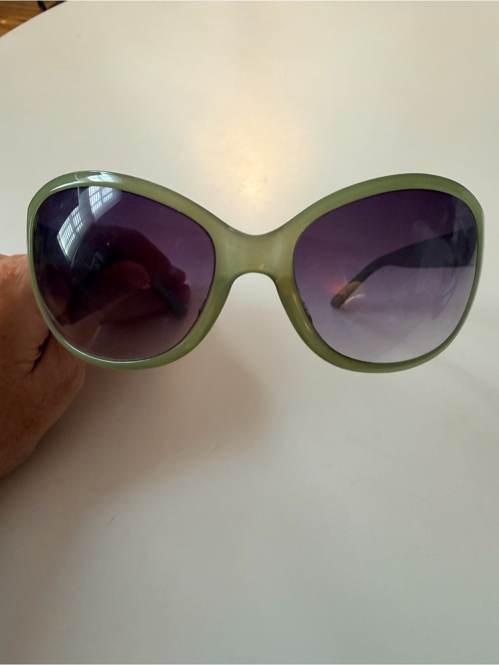 MISSONI Light Green Oversized Women's Sunglasses